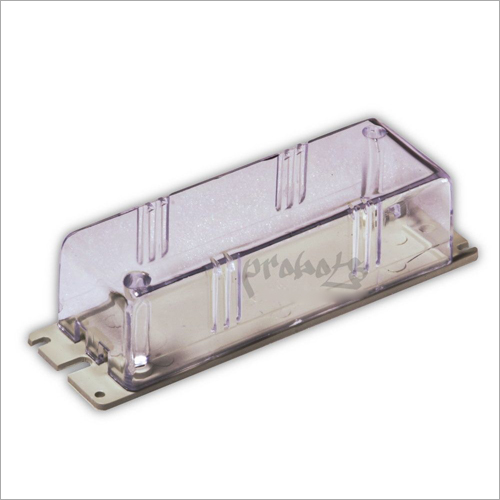 Surface Mount Plastic Enclosure - Plastic, 13.7cm x 4.1cm x 3.5cm , Transparent Top with Cream Lid, Ideal for DC Chargers and LED Drivers
