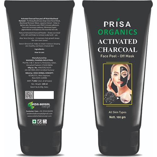Activated Charcoal Face Peel - Off Mask By VEDA HERBAL CONCEPT