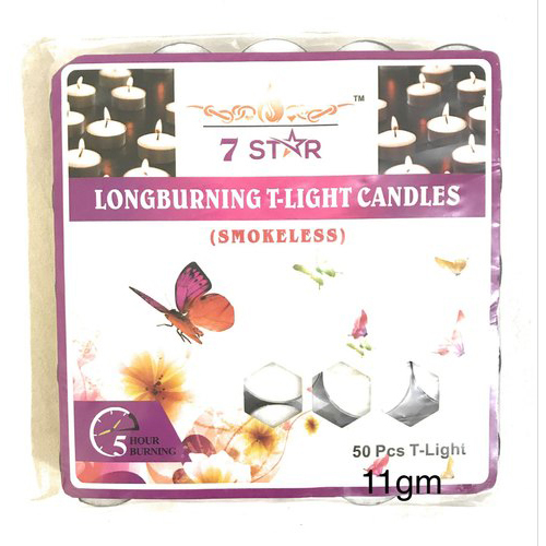 Tea Light Candles 11gm Pack Of 50 Pcs