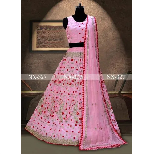 Heavy satin lahenga choli