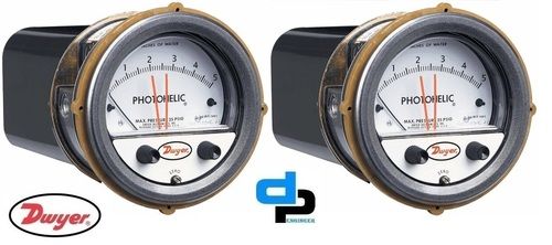 Dwyer A3000-100MM Photohelic Pressure Switch Gauge