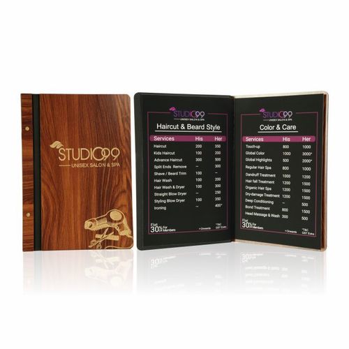 Wooden Menu