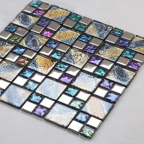 Glass Mosaic Tile Stone Cladding