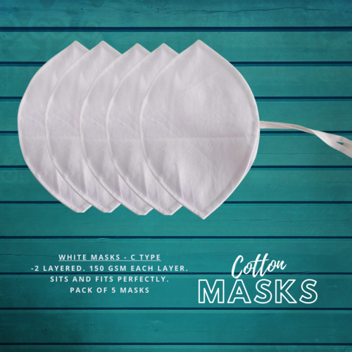 C Type Cotton Cloth Masks
