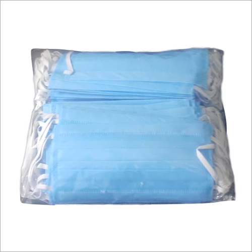 Surgical Face Mask - High-Quality Raw Material, Standard Size, Sky Blue Color | Water & Chemical Resistant, Anti-Allergic Design, Enhanced Precision