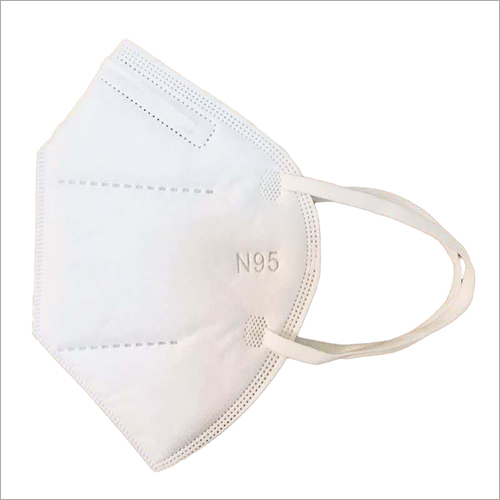 N95 Face Mask - Latex Free Braid, Standard Size, White | Breathable Fabric, Great Elasticity, Durable Loops for Comfortable Fit