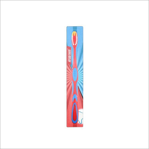 Blue and Red Tooth Brush
