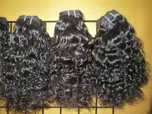 Natural Colour Manufact Raw Indian Human Loose Curly Hair