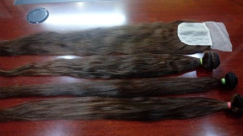 Indian Raw Temple Natural Brown Hair Extension