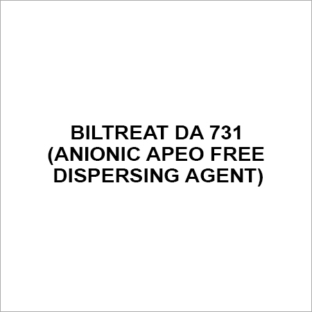 BILTREAT DA 731 ANIONIC APEO FREE DISPERSING AGENT By BHAVI INTERNATIONAL PRIVATE LIMITED