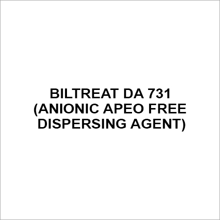 BILTREAT DA 731 Anionic APEO Free Dispersing Agent - Liquid, Water Soluble | Pigment Dispersion, Enhanced Stability, Improved Viscosity