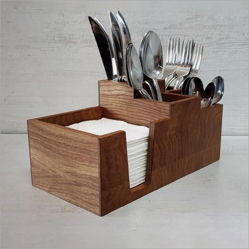 Designer Wooden Cutlery Stand