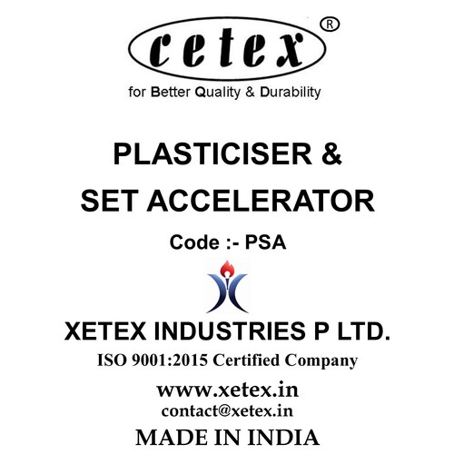 Set Accelerator - Paver Bricks Application: Cetex-Sa- Pb Increases The Chemical Reaction Of Cement And Water