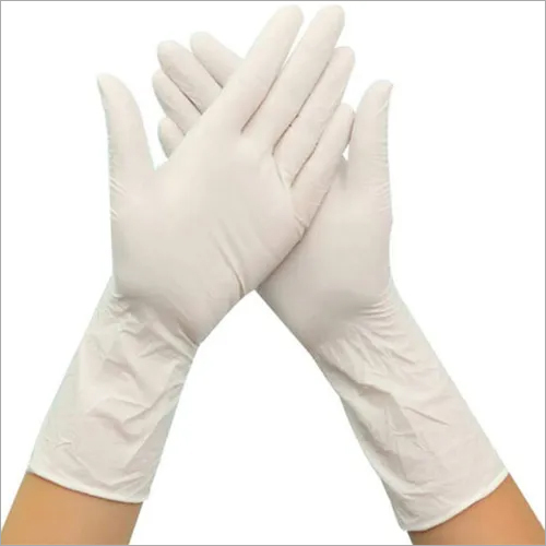 White Disposable Vinyl Gloves