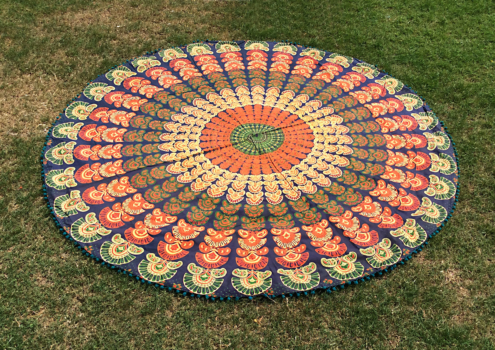 BLOCK PRINT TABLE COVER