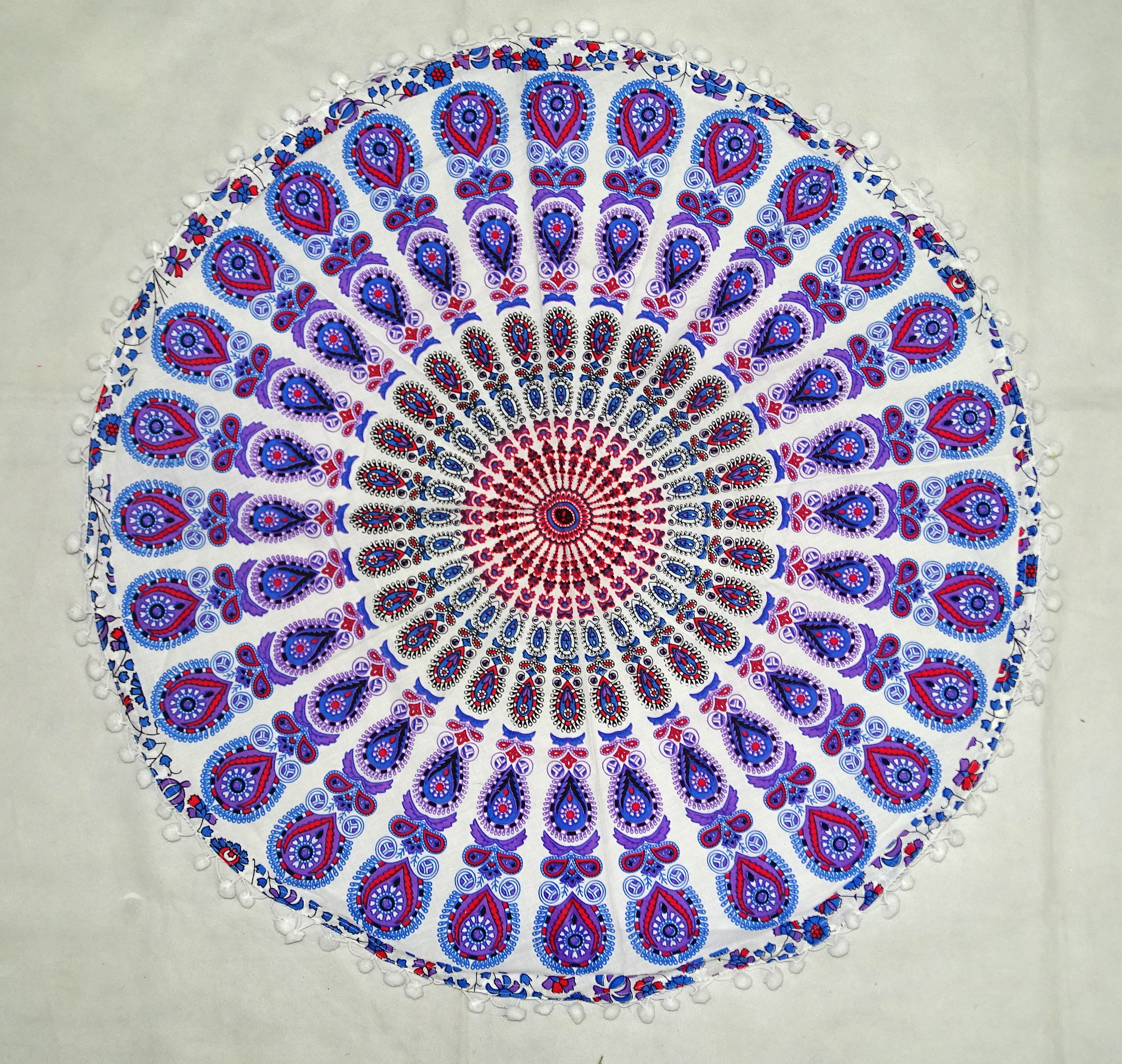 Mandala Round Tapestry