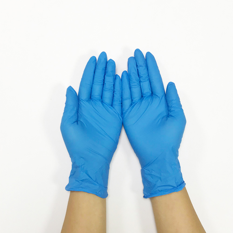 Dark Blue Disposable Nitrile Powder Free Medical Examination Gloves