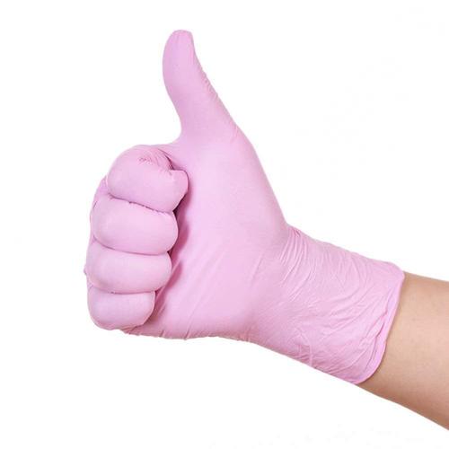 Disposable Food Grade Pink Nitrile Gloves Age Group: Suitable For All Ages
