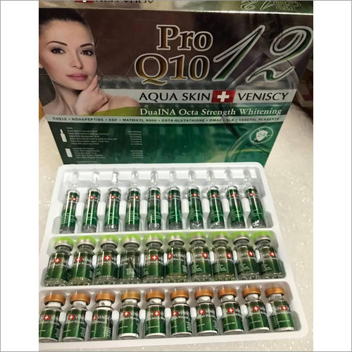 AQUA SKIN VENISCY PRO Q10 12 GLUTATHIONE INJECTIONS