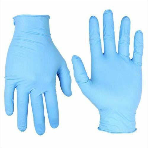 Blue Latex Surgical Disposable Gloves