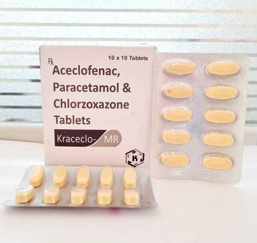 Aceclofenac Paracetamol And Chlorzoxazone Tablets - General Medicines, Tablets for All with Cool Dry Storage | Multi-Function Pain Relief Solution