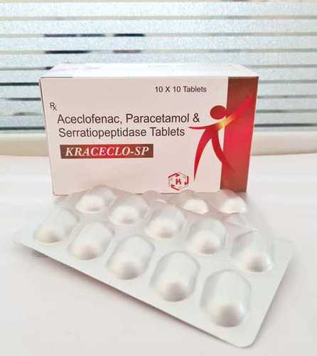 Aceclofenac Paracetamol And Saerratiopetidase Tablets