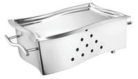 Snack Warmer SS Curved SS Platter 10 x 7