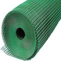 Pvc Coated Welded Mesh - Steel Wire Mesh, Green Color | Powder Coated Surface Treatment, Optimized For Filtration & Grading Applications