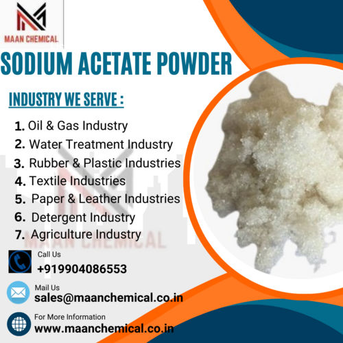 Sodium Acetate Powder Application: Industrial