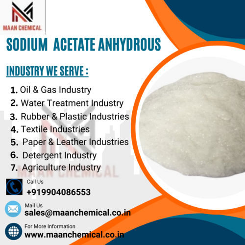 Sodium Acetate Anhydrous Powder