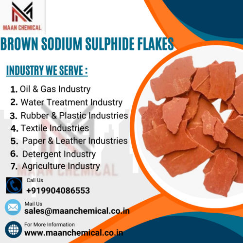 Brown Sodium Sulphide Flakes