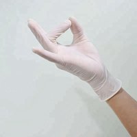 Disposable milk White Hand protective good tensile Latex gloves