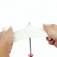 Disposable milk White Hand protective good tensile Latex gloves