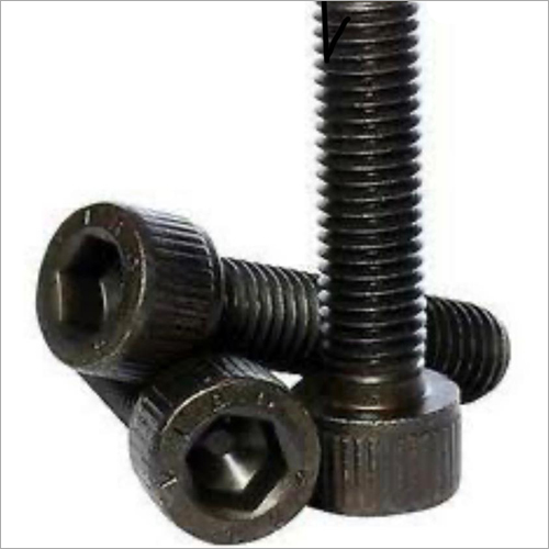 Socket Head Cap Bolt - Alloyed Metal, Different Sizes Available, Black Color | Ideal for Limited Space Applications, Internal Wrenching Features