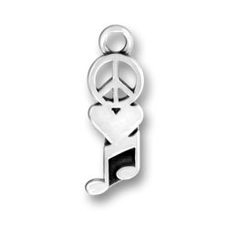 sterling silver Music charms