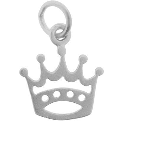 Sterling silver crown & star shape charms