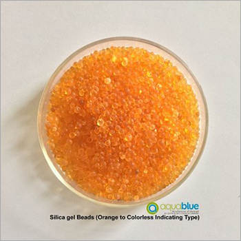 Colorless Indicating Type Orange Silica Gel Beads
