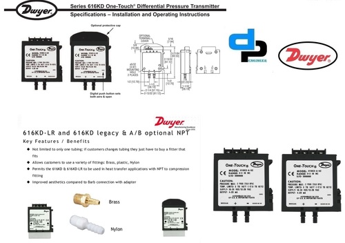 Dwyer 616KD-00 Differential Pressure Transmitter