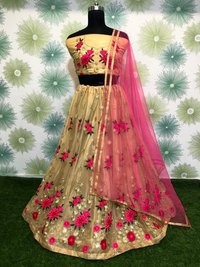Heavy net lahenga choli