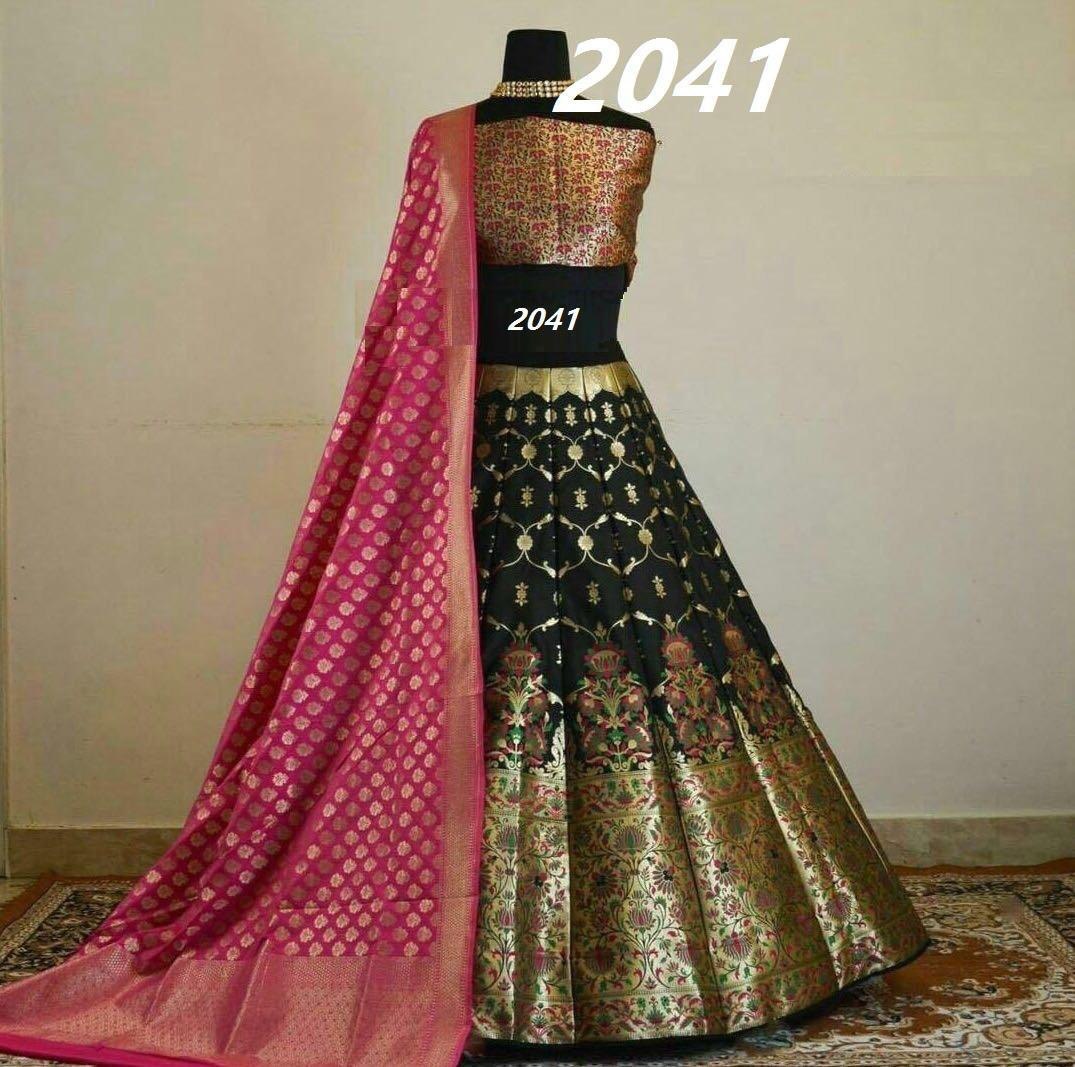 Velvet Designer Lehenga Choli