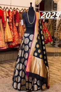 Velvet Designer Lehenga Choli