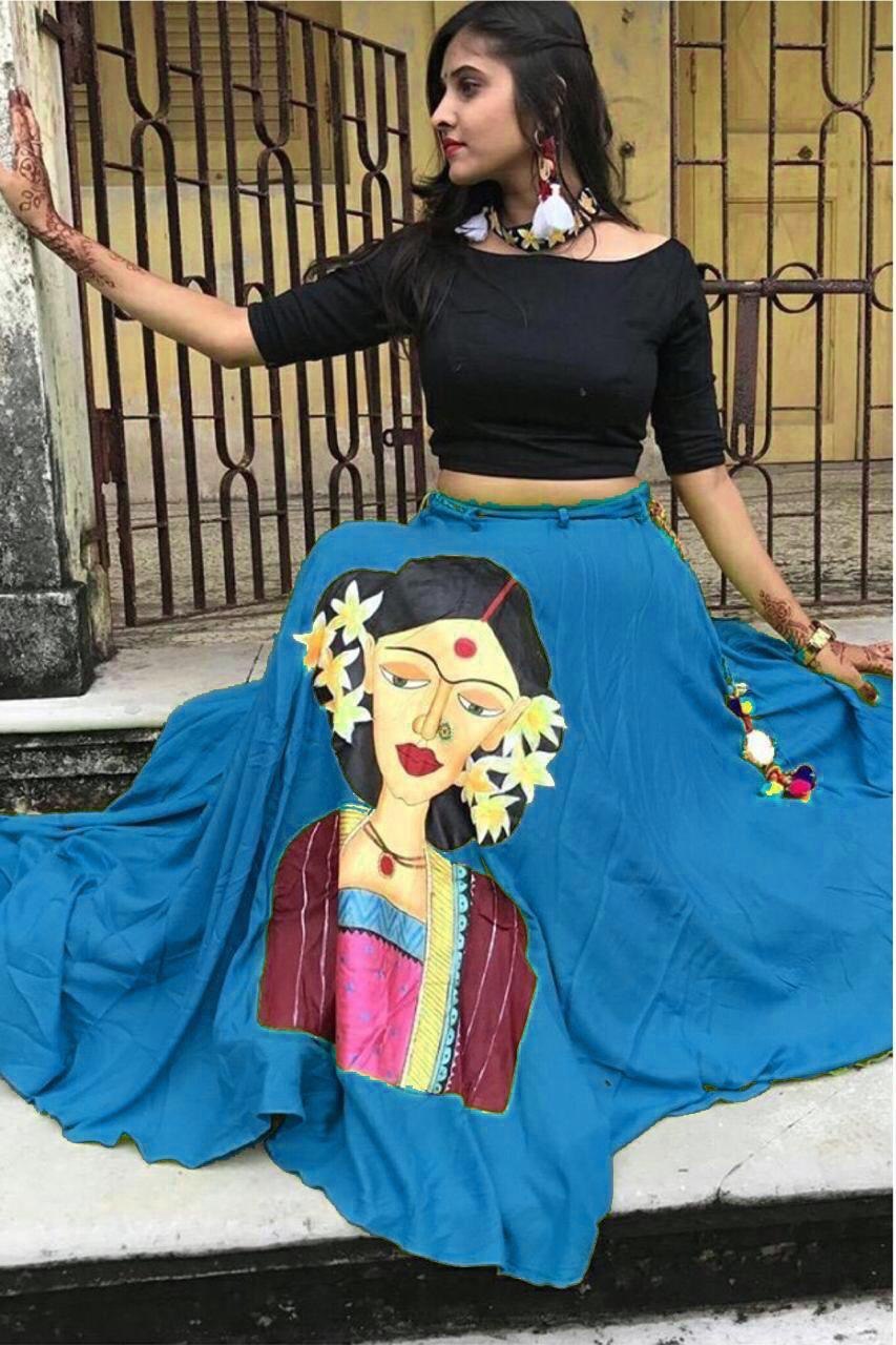 Printed designer lahenga choli