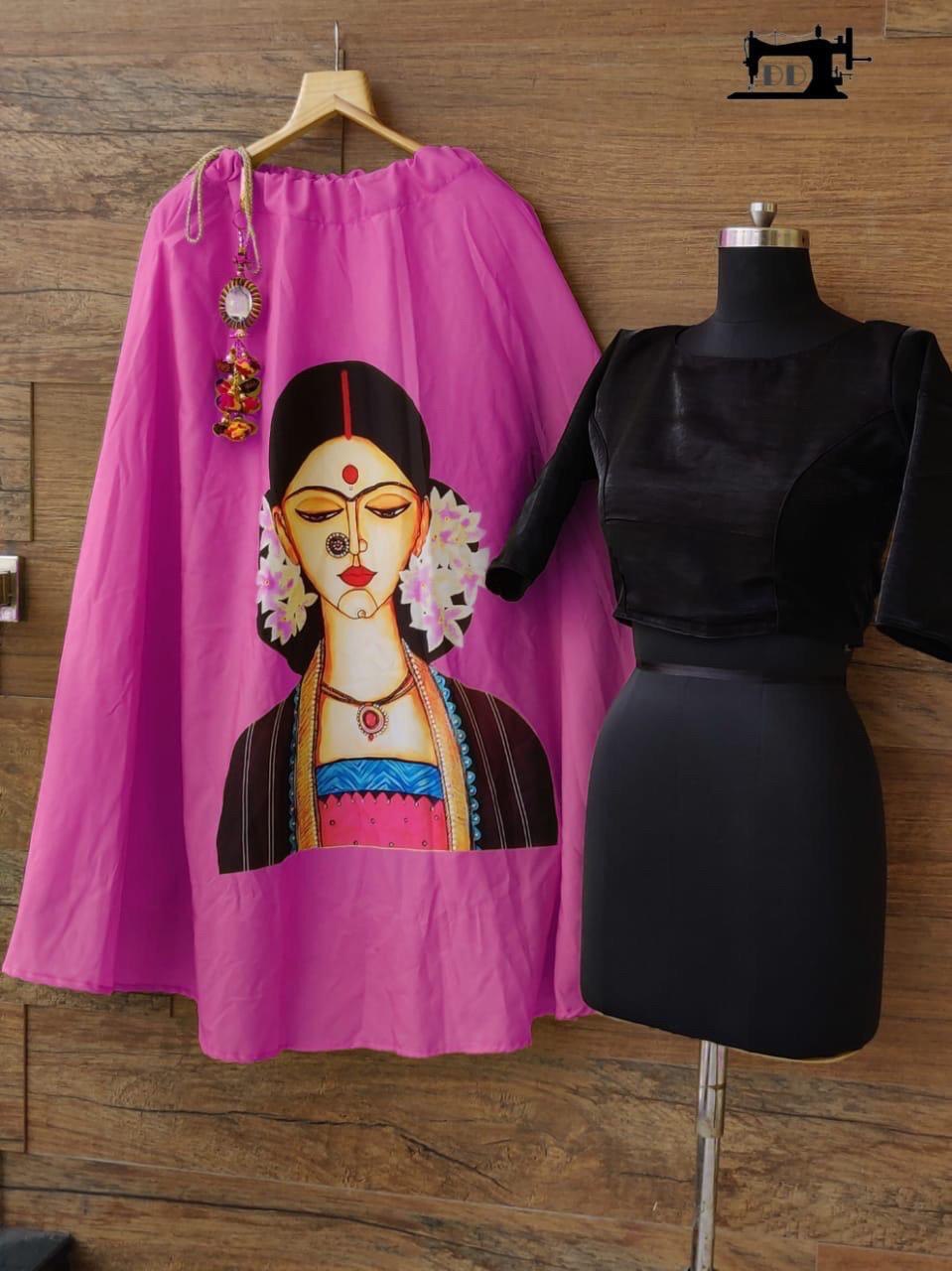 Printed designer lahenga choli