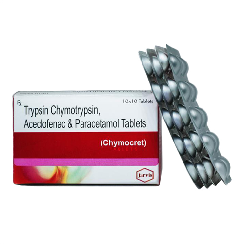 Trypsin Chymotrypsin Aceclofenac and Paracetamol Tablets