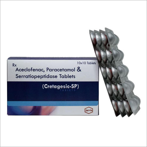 Aceclofenac Paracetamol and Serratiopeptidase Tablets