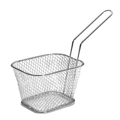 Mini Serving Basket Rect SS 12 x 8 x 7 cm