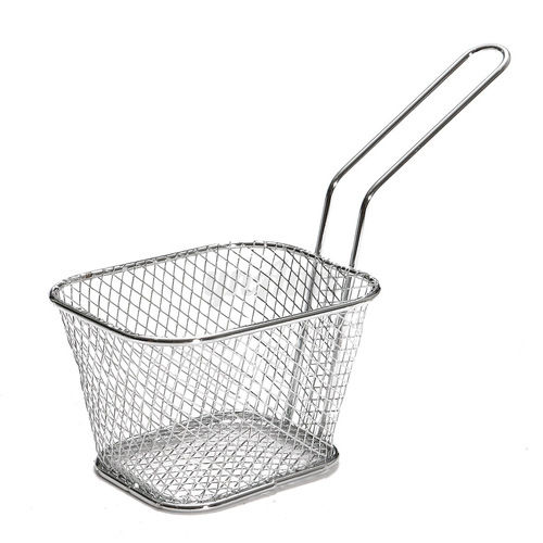 Mini Serving Basket Rect SS 12 x 8 x 7 cm