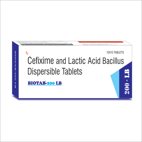 Cefixime and Lactic Acid Bacillus Dispersible Tablets