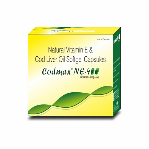 Vitamina natural E y cápsulas de Softgel del aceite del hígado de bacalao