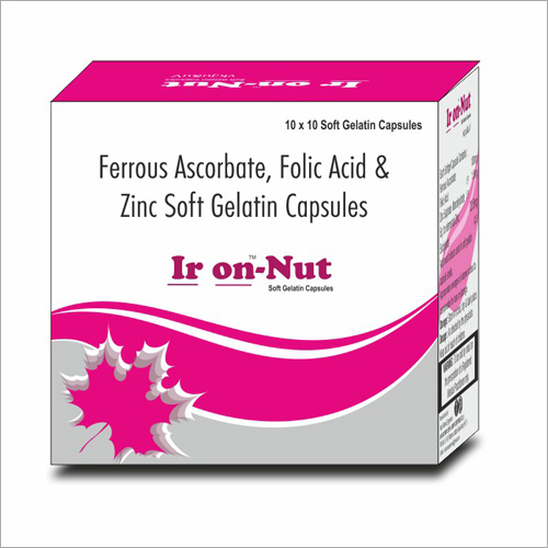 Nut_Ferrous Ascorbate Folic Acid And Zinc Soft Gelatin Capsules